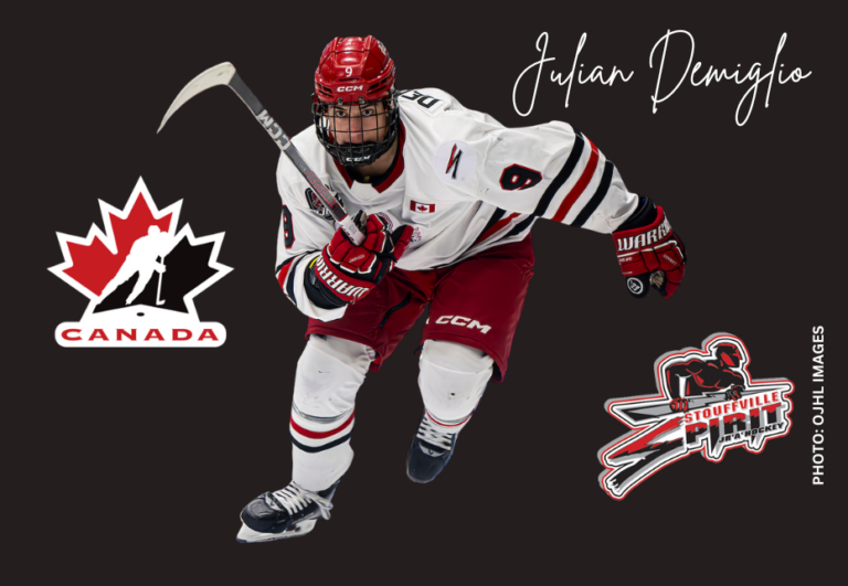 DEMIGLIO SELECTED TO TEAM CANADA EAST FOR JUNIOR A WORLD CHALLENGE