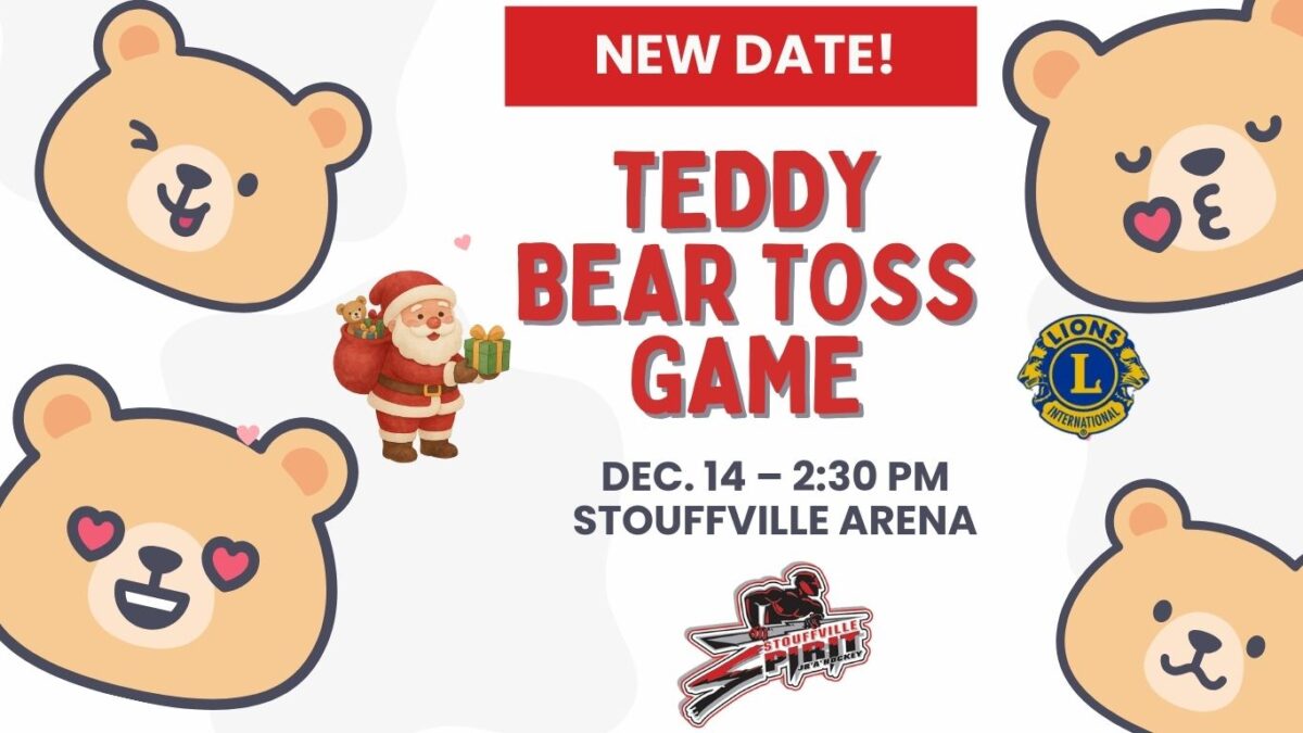 TEDDY BEAR TOSS GAME SET FOR DEC. 14