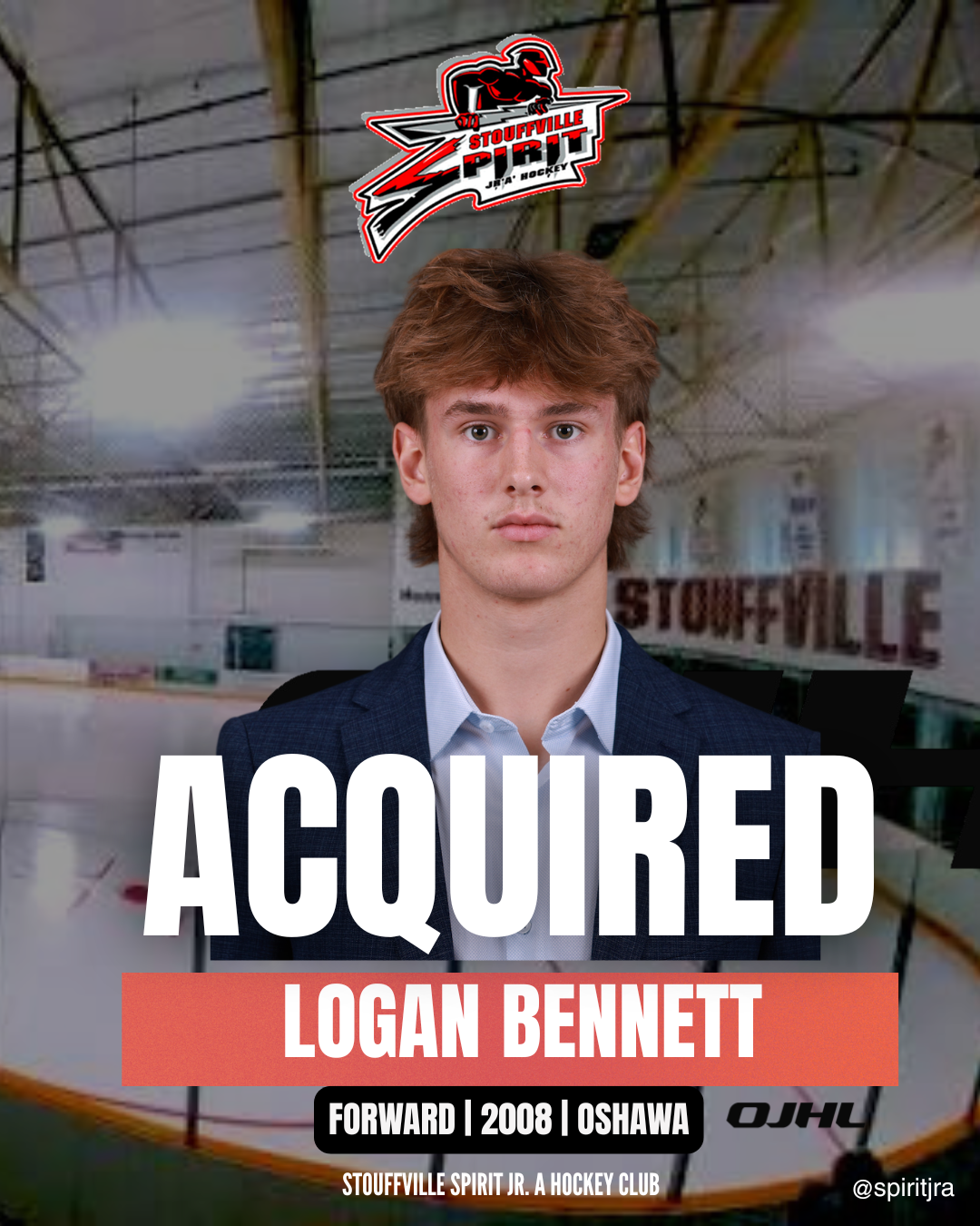 STOUFFVILLE SPIRIT ACQUIRES LOGAN BENNETT FROM TRENTON GOLDEN HAWKS
